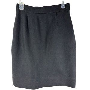 Moschino Cheap & Chic Womens 100% Wool Zip Back Pencil Skirt Black Size 10